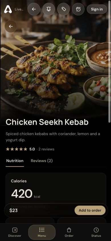 Dining product view 1