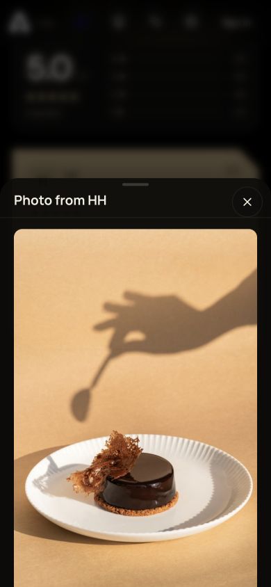 For The Tabl. Open a guest photo interface